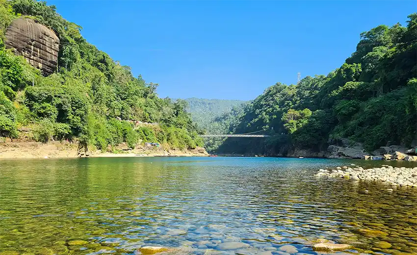 Jaflong is a tourist attraction in Bangladesh